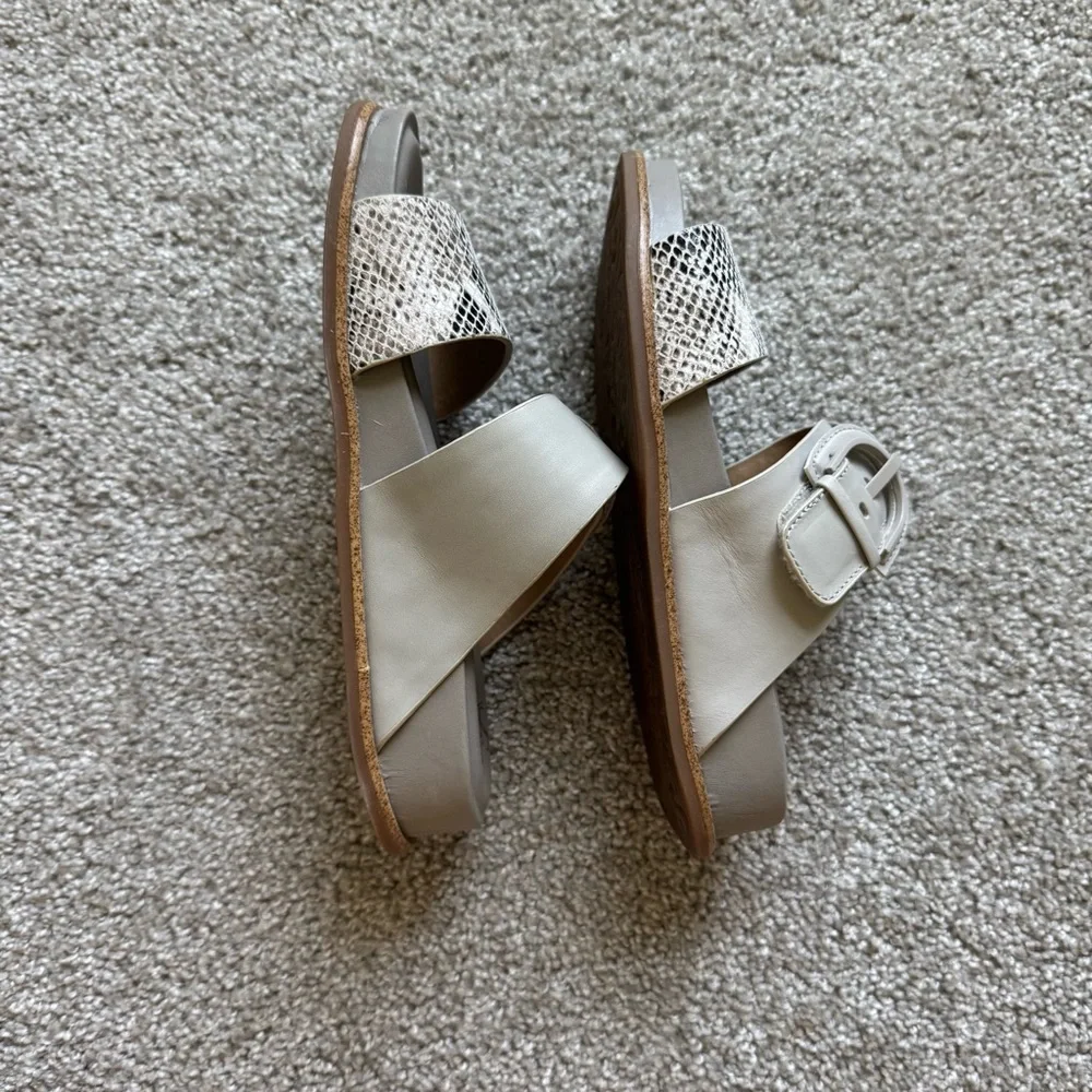 Sofft Sandals with Snakeskin Accent - Picture 2 of 4
